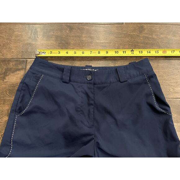 Nike Womens Blue Dri-Fit Golf Tour Performance Stretch Shorts Size 4 452942-410 - Picture 10 of 10
